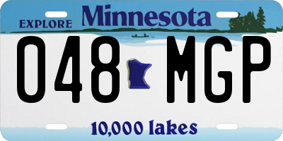 MN license plate 048MGP