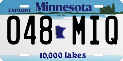 MN license plate 048MIQ