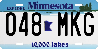 MN license plate 048MKG