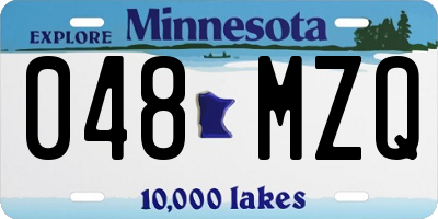 MN license plate 048MZQ