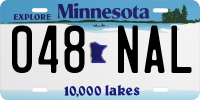 MN license plate 048NAL