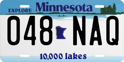 MN license plate 048NAQ