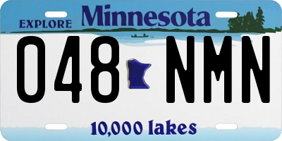 MN license plate 048NMN