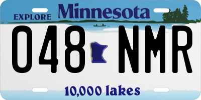 MN license plate 048NMR