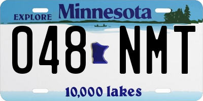 MN license plate 048NMT