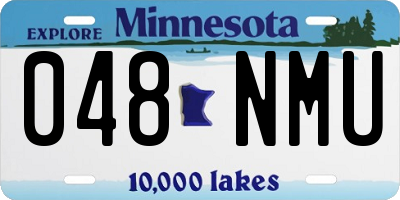 MN license plate 048NMU