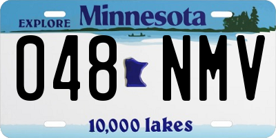 MN license plate 048NMV