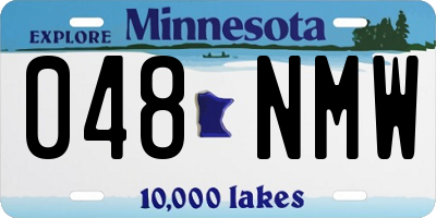 MN license plate 048NMW