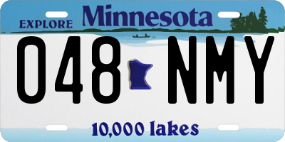 MN license plate 048NMY