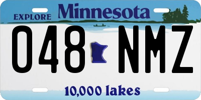 MN license plate 048NMZ