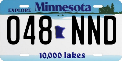 MN license plate 048NND