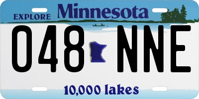 MN license plate 048NNE