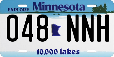 MN license plate 048NNH