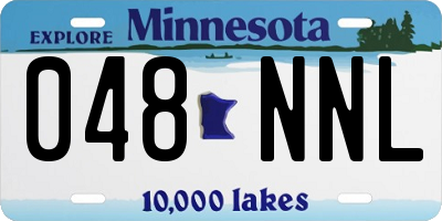 MN license plate 048NNL