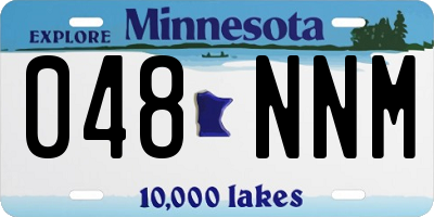 MN license plate 048NNM