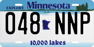 MN license plate 048NNP