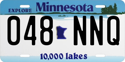 MN license plate 048NNQ