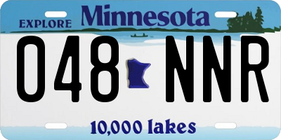 MN license plate 048NNR