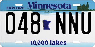 MN license plate 048NNU