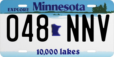 MN license plate 048NNV