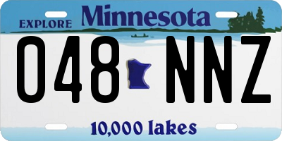 MN license plate 048NNZ