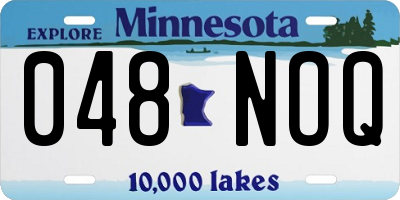 MN license plate 048NOQ