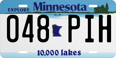 MN license plate 048PIH
