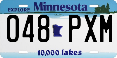 MN license plate 048PXM
