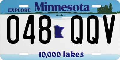 MN license plate 048QQV