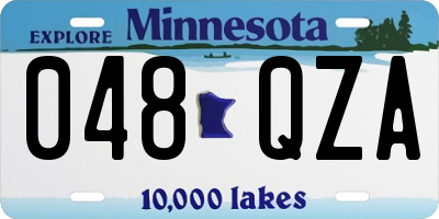 MN license plate 048QZA