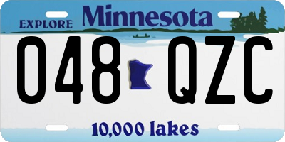 MN license plate 048QZC