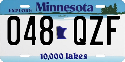 MN license plate 048QZF