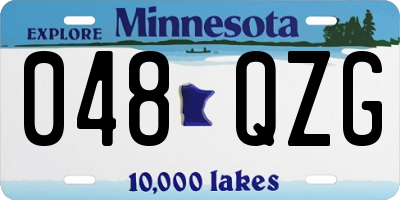 MN license plate 048QZG