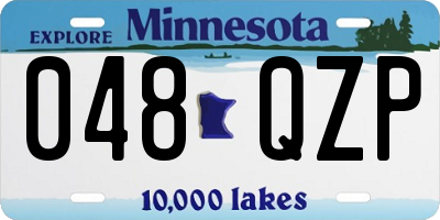 MN license plate 048QZP