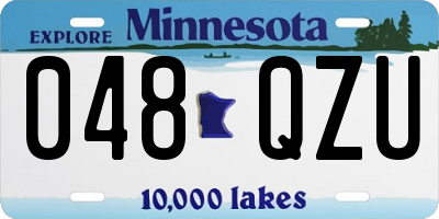 MN license plate 048QZU