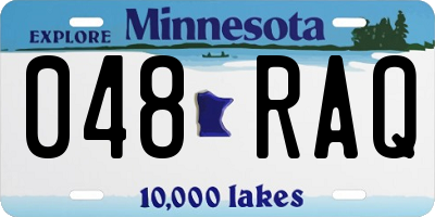 MN license plate 048RAQ