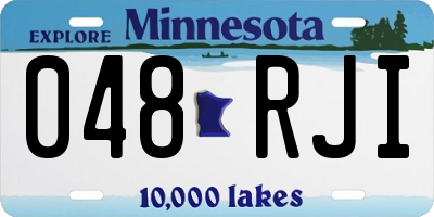 MN license plate 048RJI