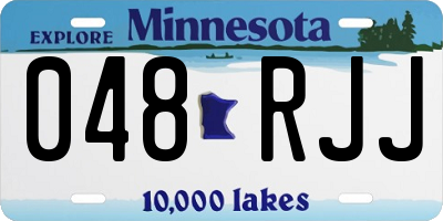 MN license plate 048RJJ