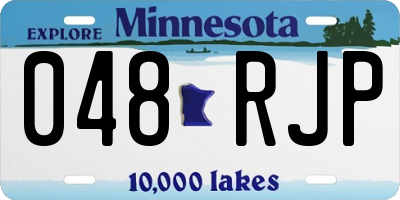 MN license plate 048RJP