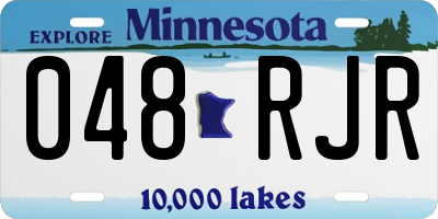MN license plate 048RJR