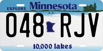 MN license plate 048RJV