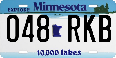 MN license plate 048RKB