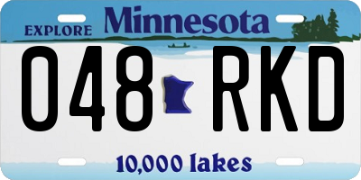MN license plate 048RKD