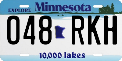 MN license plate 048RKH