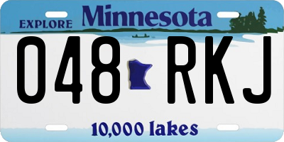 MN license plate 048RKJ