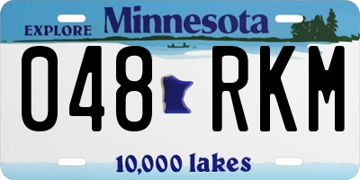 MN license plate 048RKM