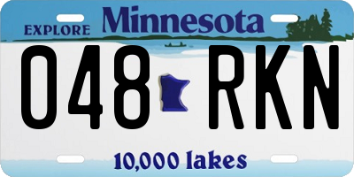 MN license plate 048RKN