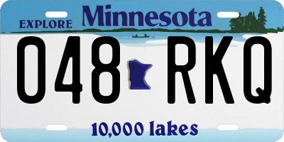 MN license plate 048RKQ