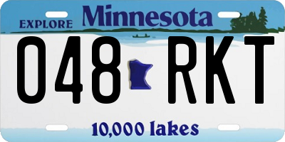 MN license plate 048RKT