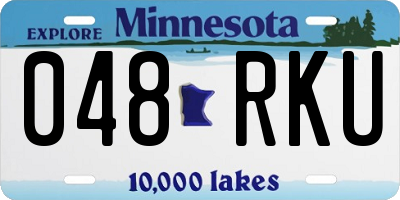 MN license plate 048RKU